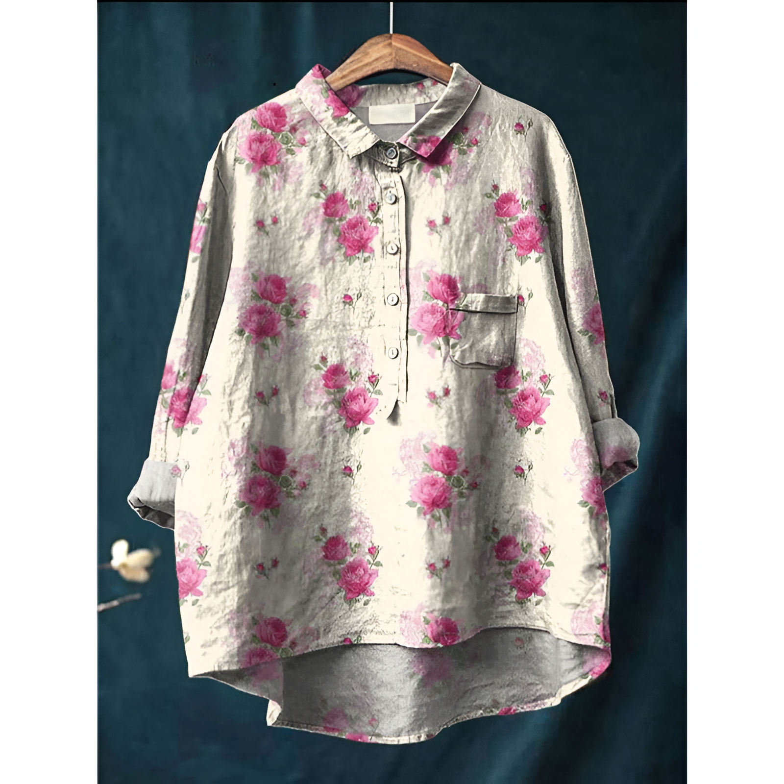 Damenbluse – Eleganter Stil – Atmungsaktive Baumwolle – Schmeichelhafte Passform