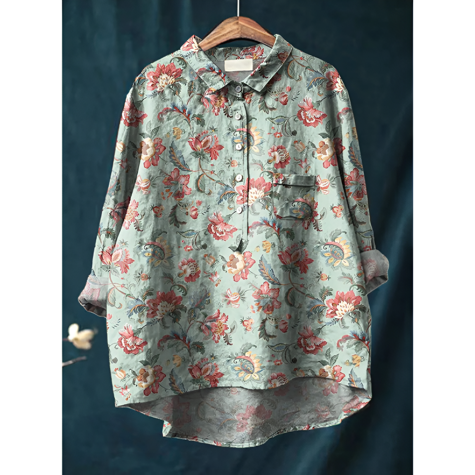 Damenbluse – Eleganter Stil – Atmungsaktive Baumwolle – Schmeichelhafte Passform