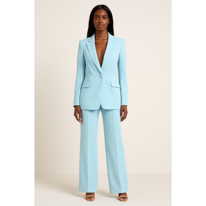 Damen Blazer-Hosenanzug – Modernes Design – Professionelles Aussehen – Langlebiges Material
