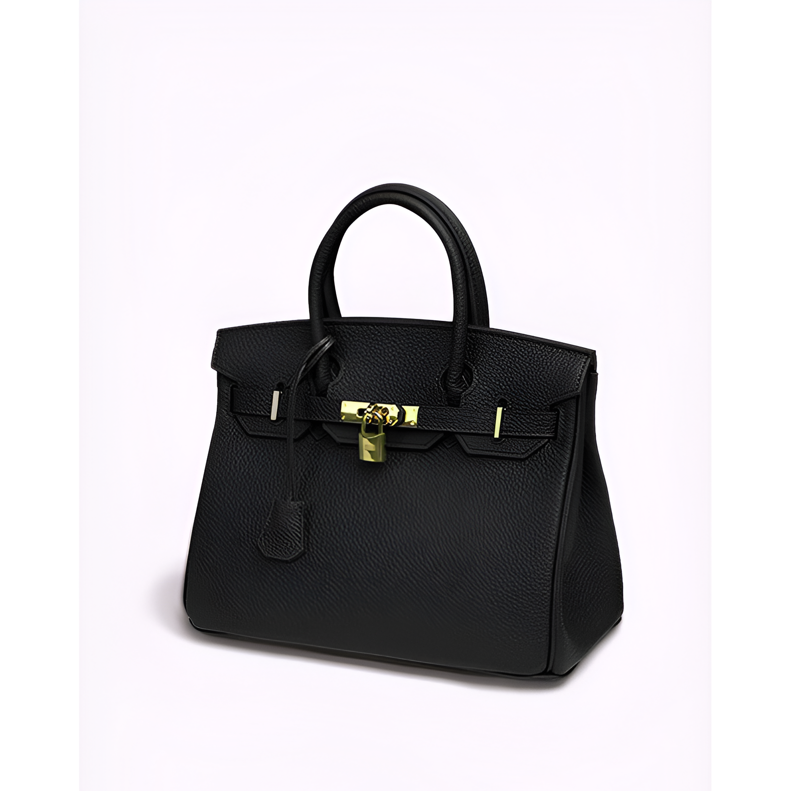 Frauenhandtasche - echtes Leder - Luxusdesign - goldene Akzente
