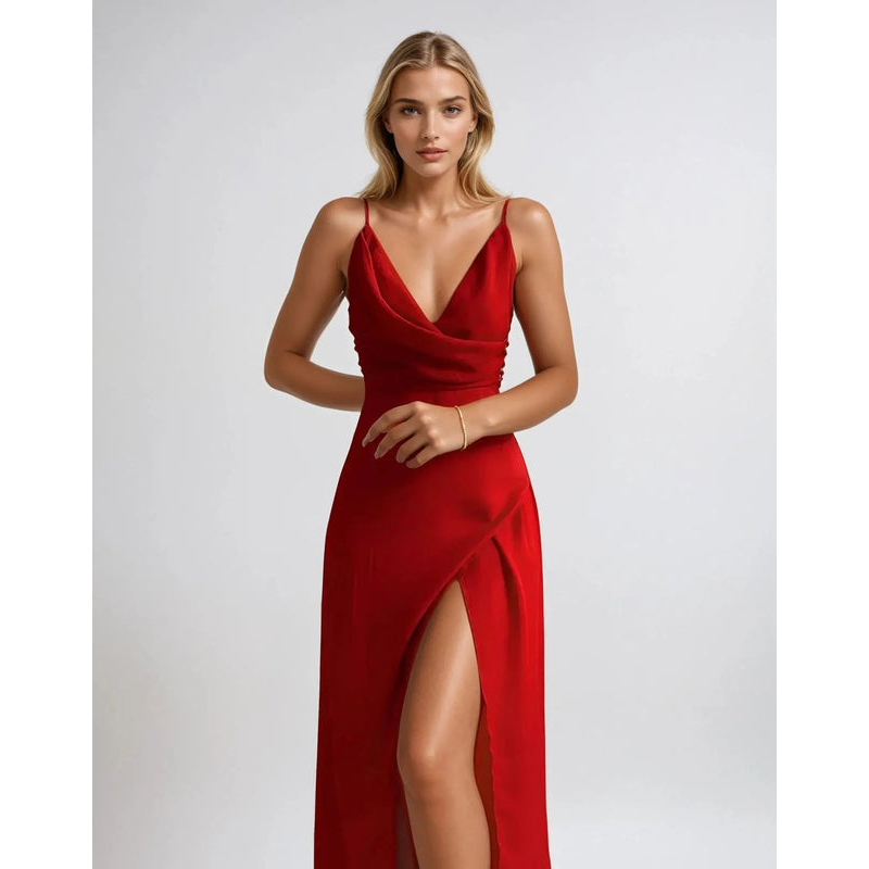 Damenfestkleid – Eleganter Stil – Schmeichelhafte Passform – Atmungsaktiver Stoff