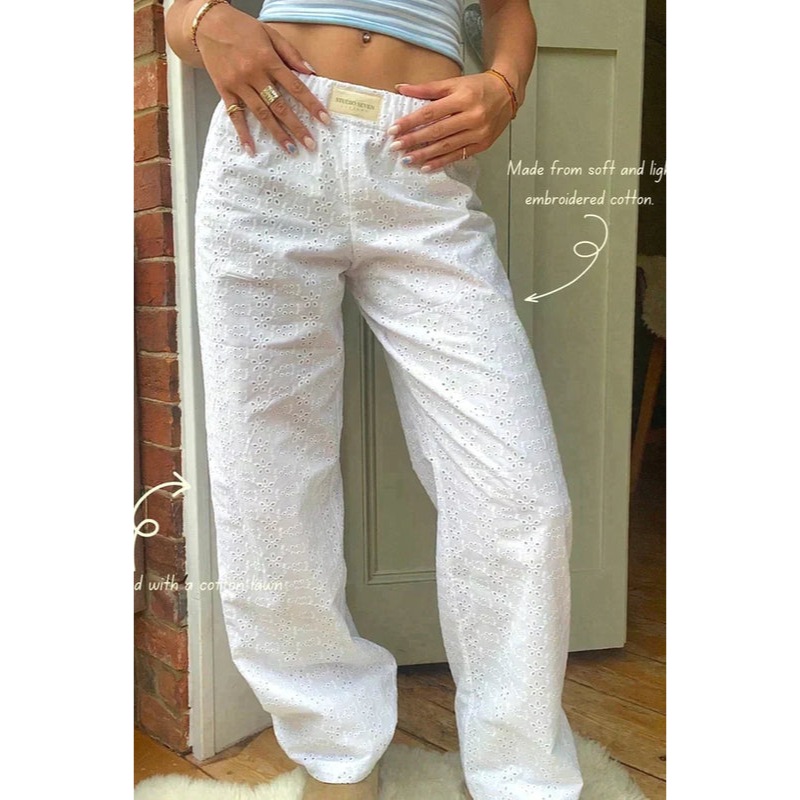 Casual Ladies 'Hosen - Leichter Stoff - Seitentaschen - Moderner Stil