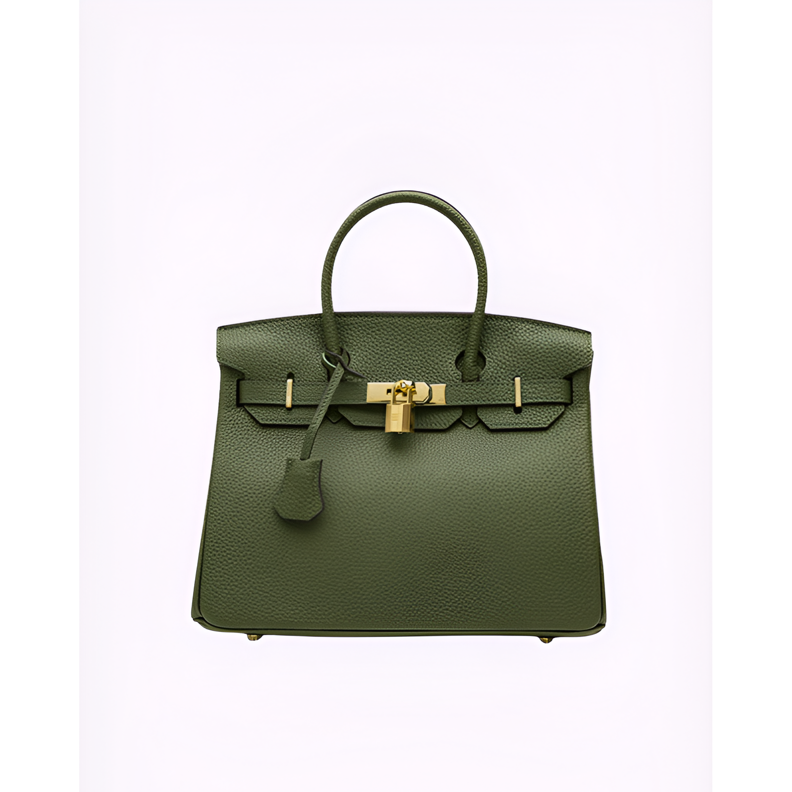Frauenhandtasche - echtes Leder - Luxusdesign - goldene Akzente