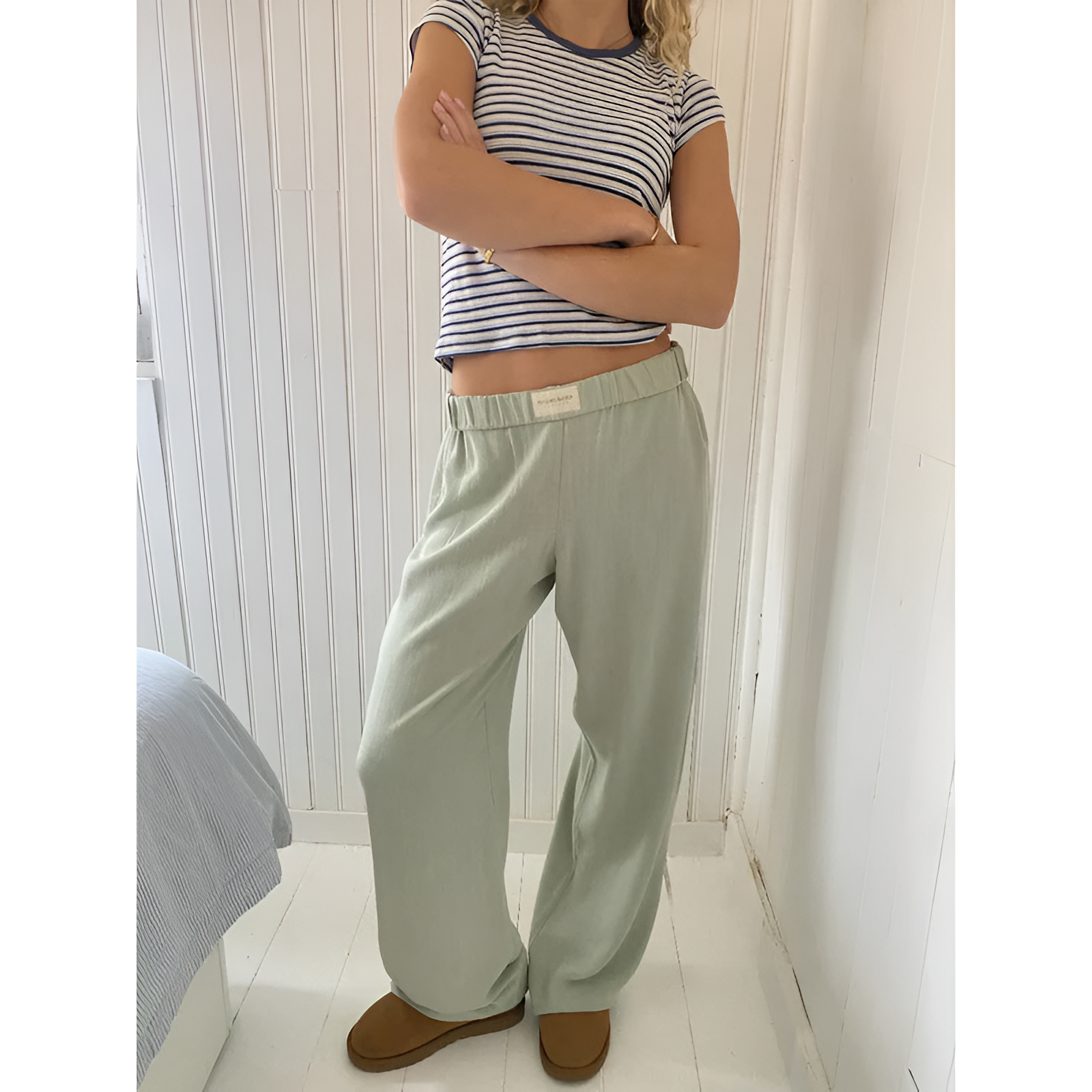 Casual Ladies 'Hosen - Leichter Stoff - Seitentaschen - Moderner Stil