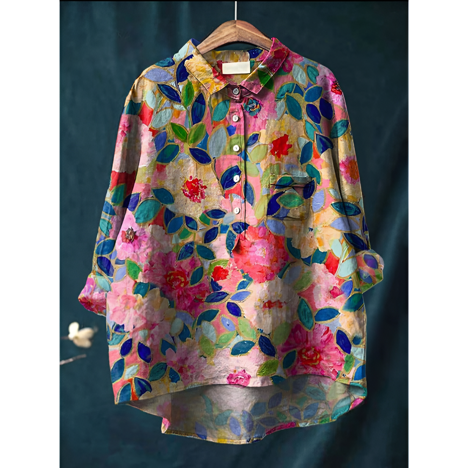 Damenbluse – Eleganter Stil – Atmungsaktive Baumwolle – Schmeichelhafte Passform