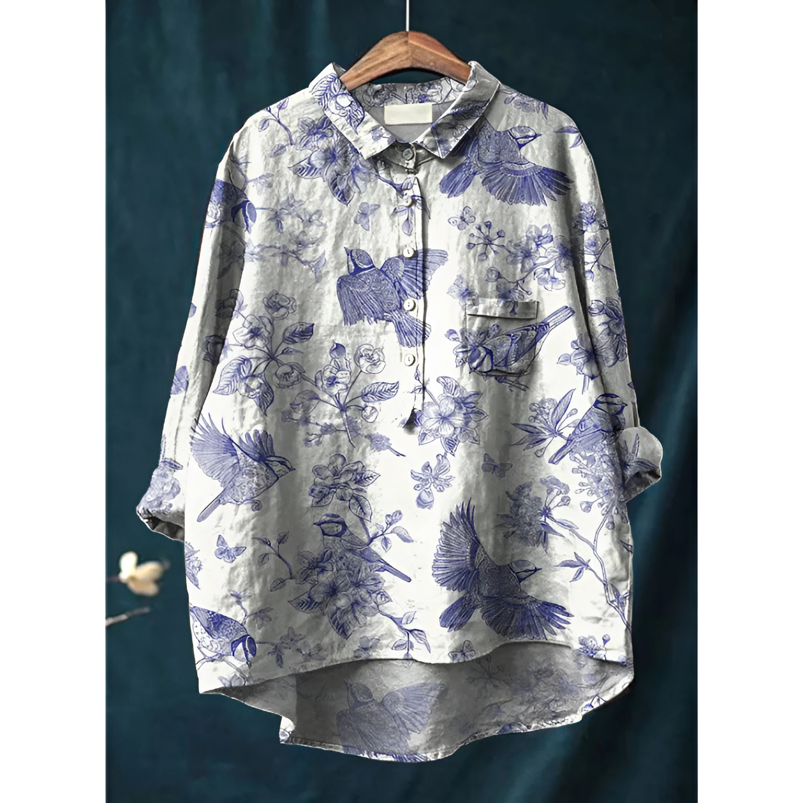 Damenbluse – Eleganter Stil – Atmungsaktive Baumwolle – Schmeichelhafte Passform
