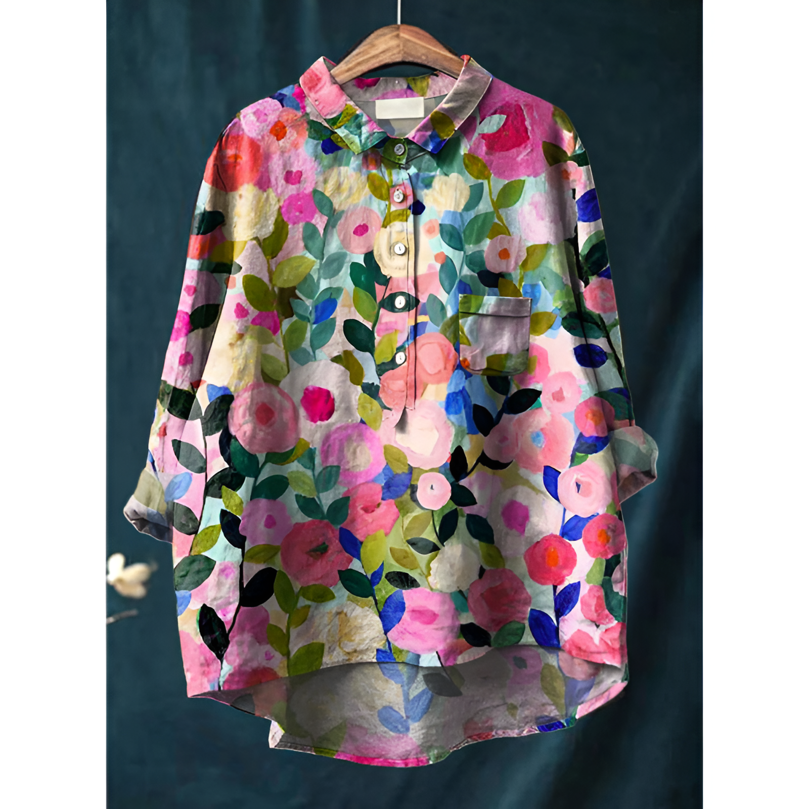 Damenbluse – Eleganter Stil – Atmungsaktive Baumwolle – Schmeichelhafte Passform
