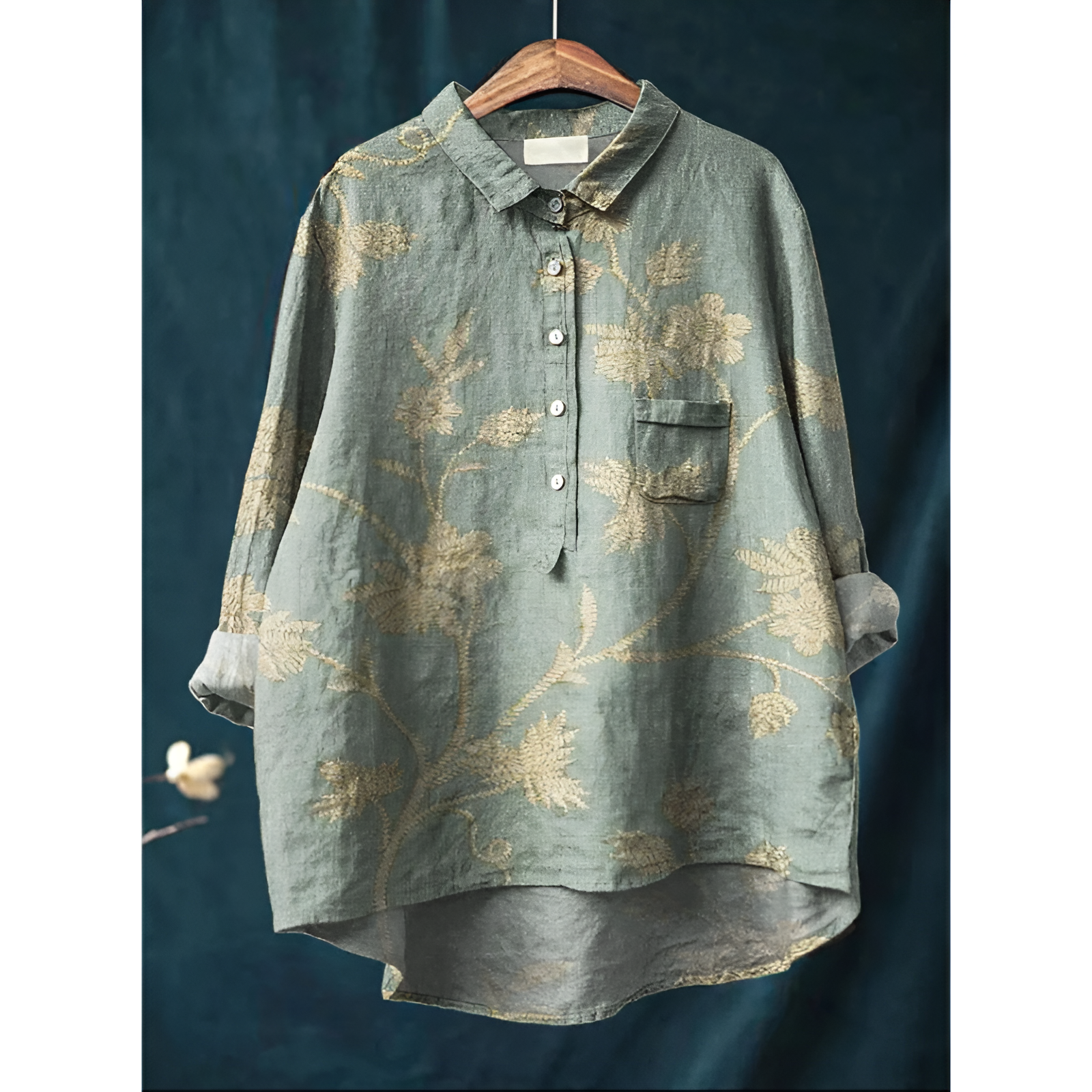 Damenbluse – Eleganter Stil – Atmungsaktive Baumwolle – Schmeichelhafte Passform