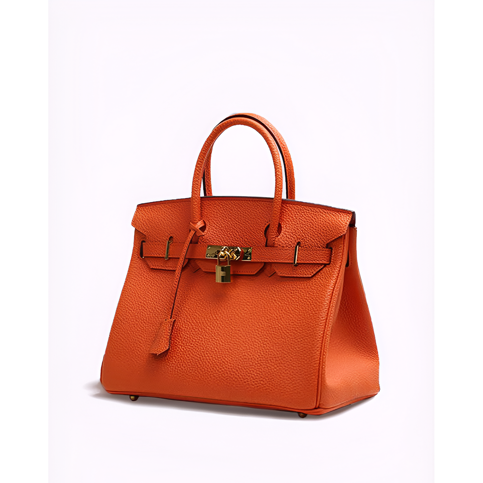 Frauenhandtasche - echtes Leder - Luxusdesign - goldene Akzente