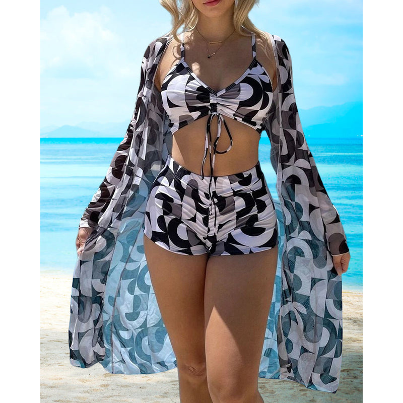 Bikini-Set für Damen – 3-teiliges Set – Bequeme Passform – Stilvoller Look