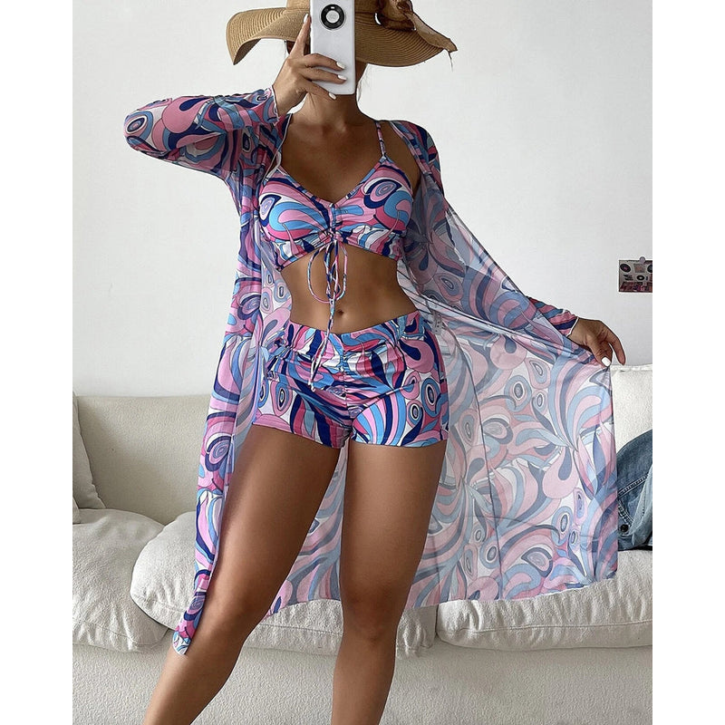 Bikini-Set für Damen – 3-teiliges Set – Bequeme Passform – Stilvoller Look