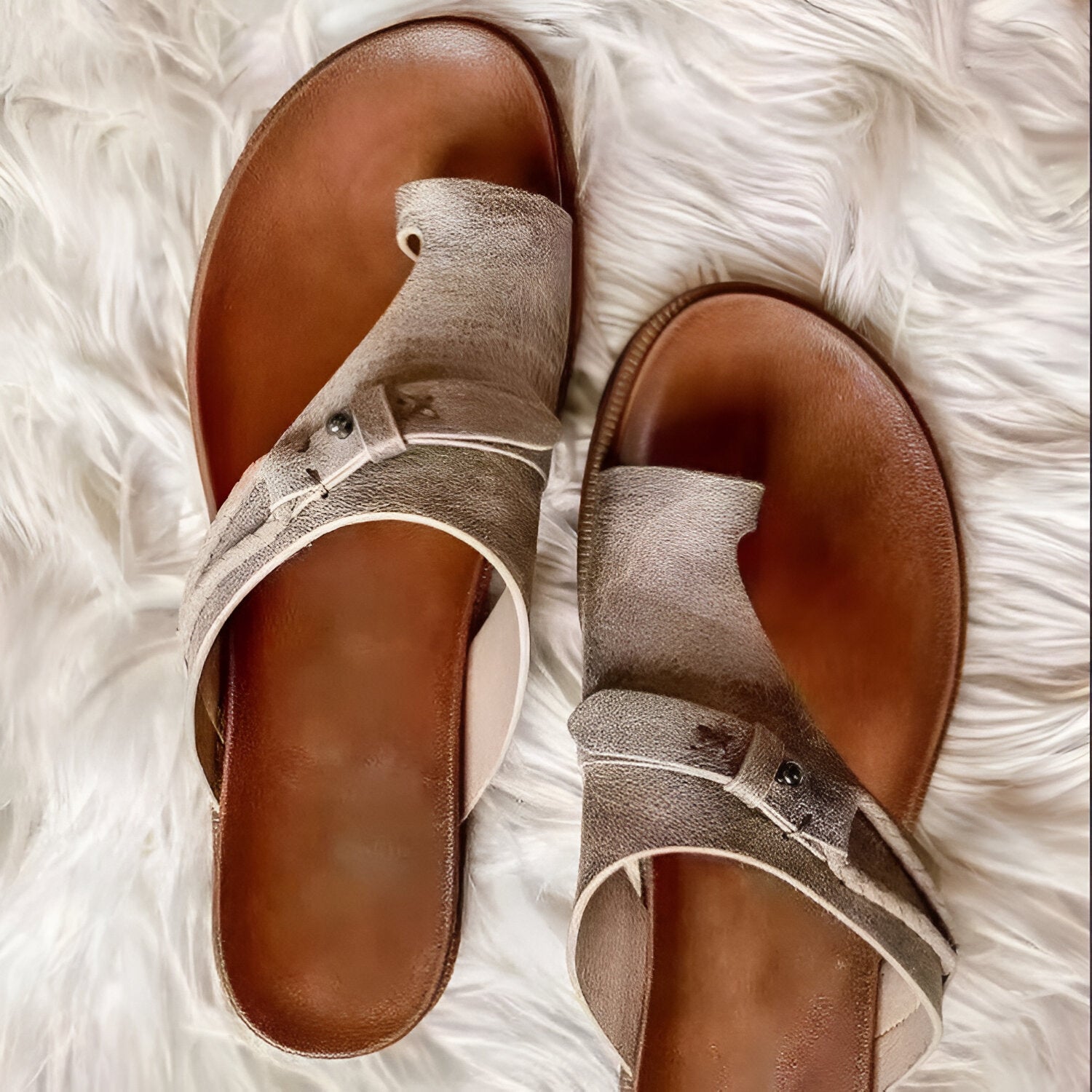 Sommersandalen für Frauen - Bequeme Passform - Verstellbare Gurte - Leichtes Gewicht
