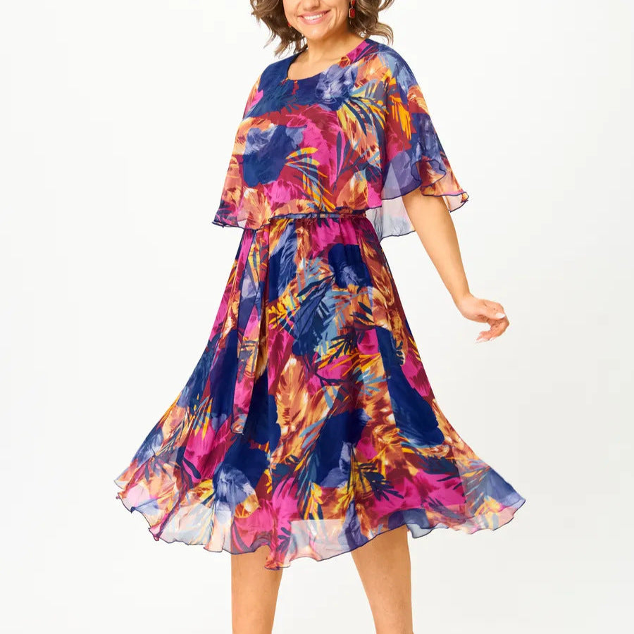 Midi-Kleid für Damen – Atmungsaktives Material – Eleganter Look – Nicht dehnbare Passform