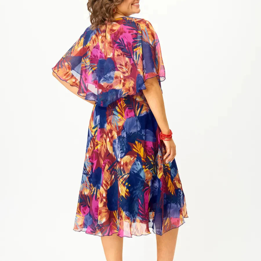 Midi-Kleid für Damen – Atmungsaktives Material – Eleganter Look – Nicht dehnbare Passform