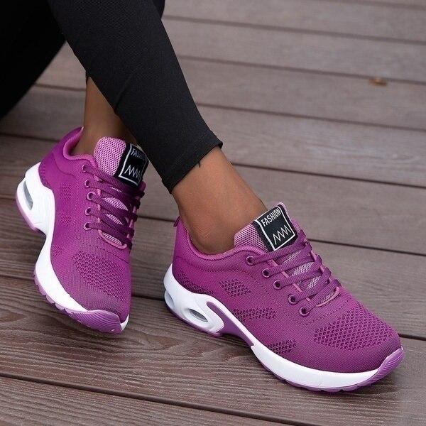 Orthopädische Sneakers für Damen – 4 cm Absatz – Linderung bei Fußschmerzen – Atmungsaktives Material
