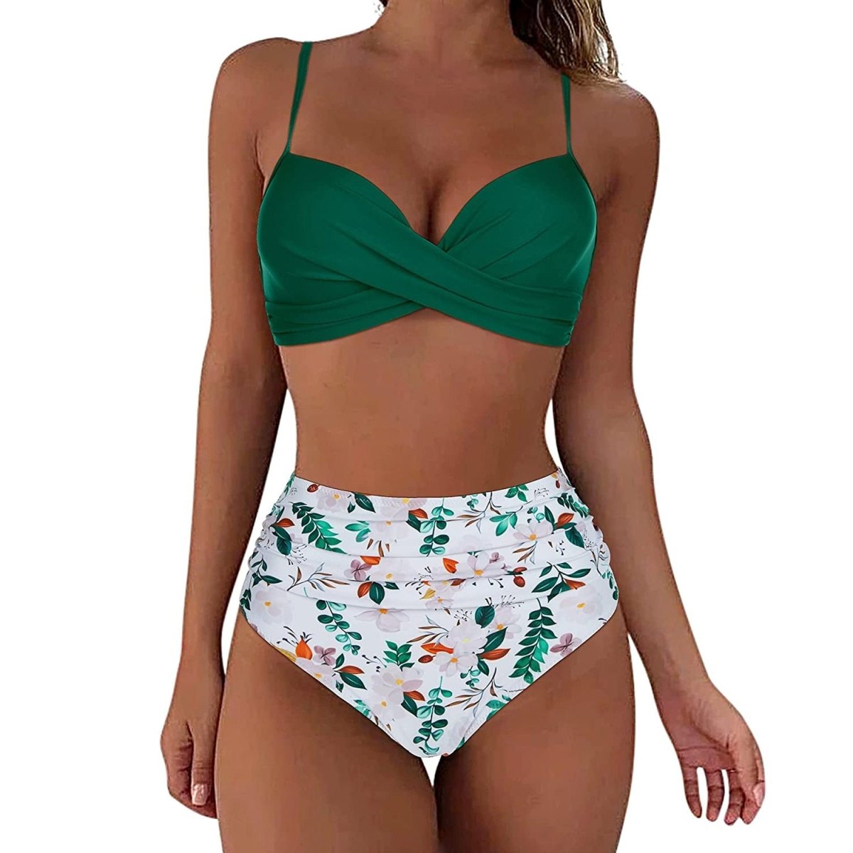 Bikiniset für Frauen - Hohe Taille - Dehnbarer Stoff - Stilvoller Look