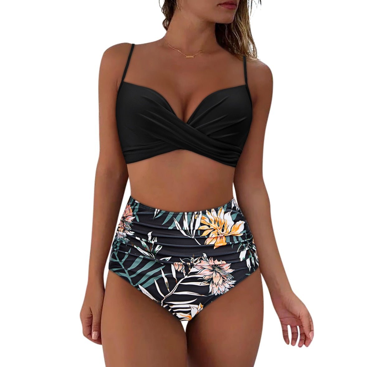 Bikiniset für Frauen - Hohe Taille - Dehnbarer Stoff - Stilvoller Look