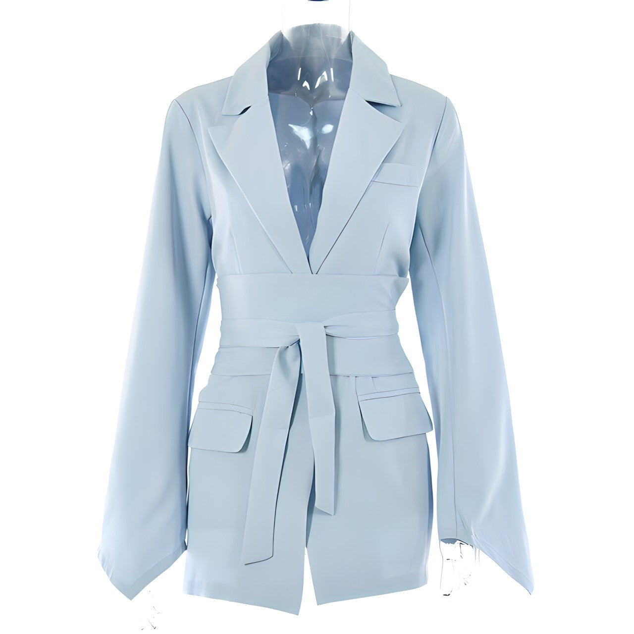 Blazer-Kleid mit Taillengürtel - Eleganter & Moderner Chic