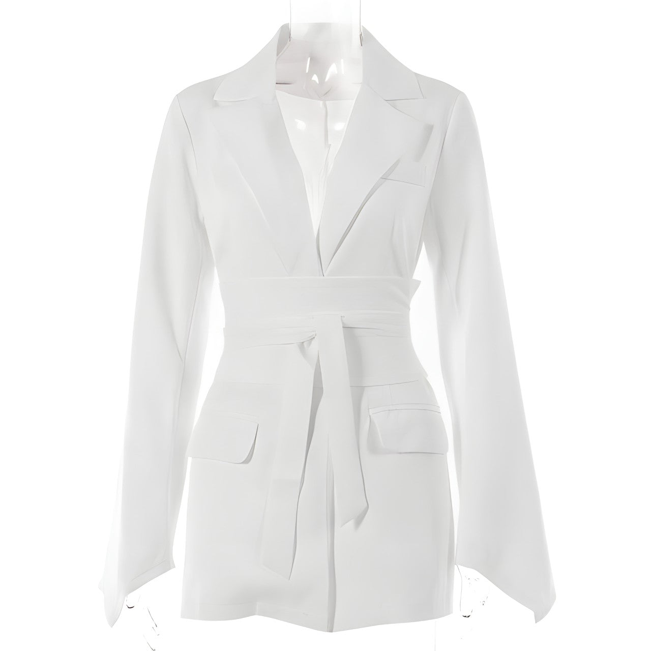 Blazer-Kleid mit Taillengürtel - Eleganter & Moderner Chic