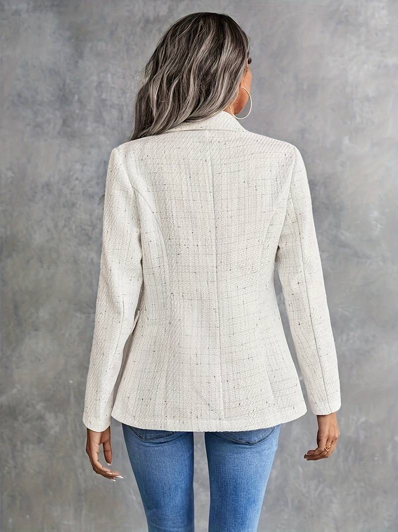 Frauengebläse - strukturierter Schnitt - Klassische Knöpfe - eleganter Look 5