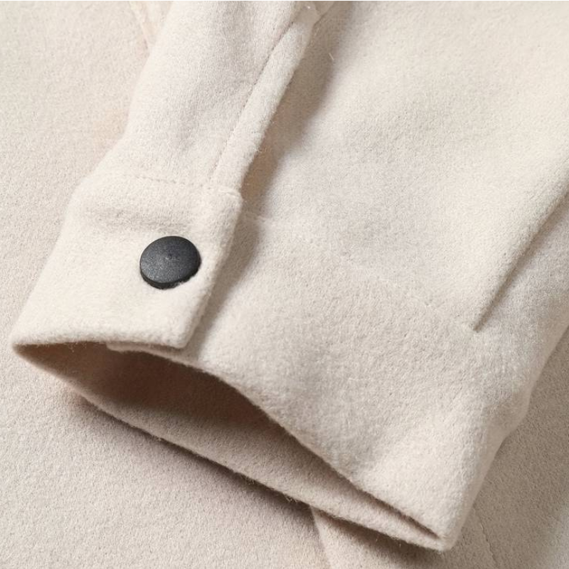 Damen-Trenchcoat – Zweireihiger Verschluss – Verstellbare Taille – Eleganter Reverskragen