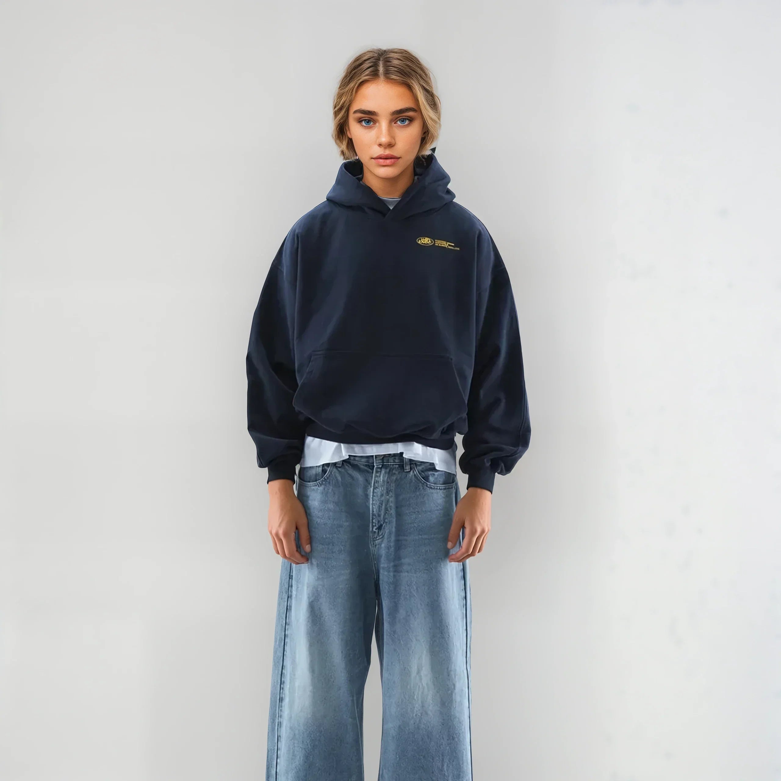 Damen-Hoodie – Oversized-Kapuze – Weicher Stoff – Entspannte Passform