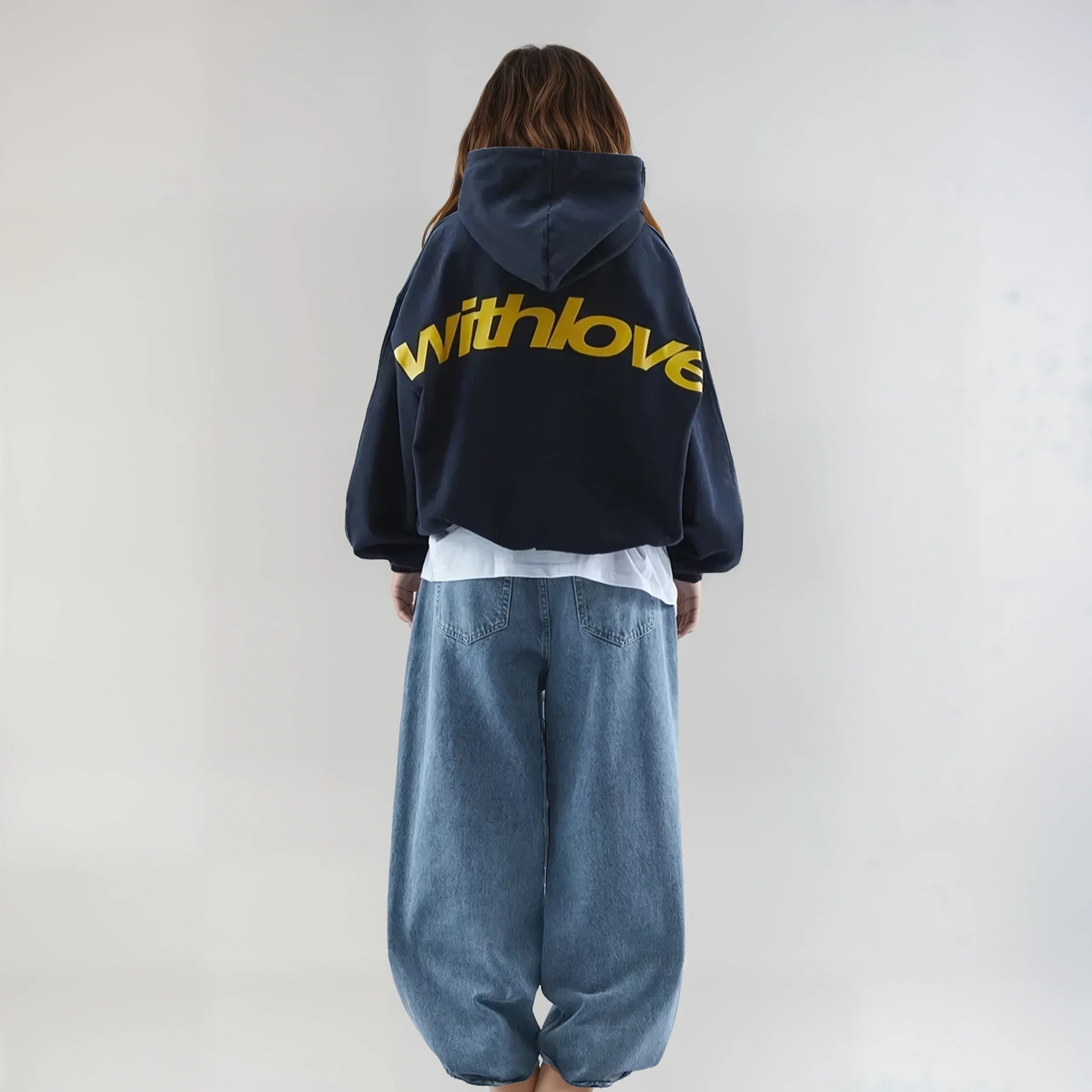 Damen-Hoodie – Oversized-Kapuze – Weicher Stoff – Entspannte Passform