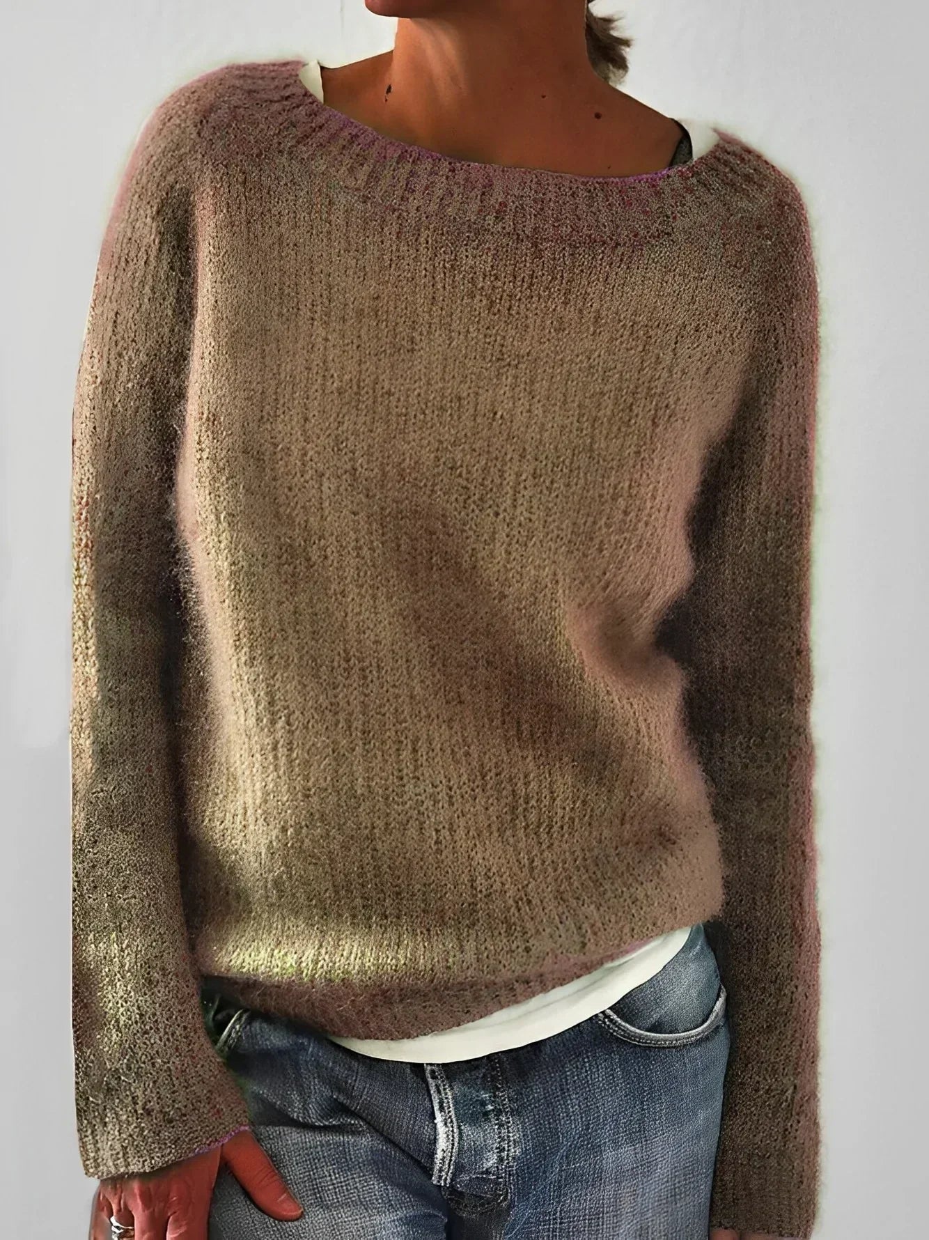Leichter Strickpullover mit Rundhalsausschnitt – Weich & Bequem für den Alltag