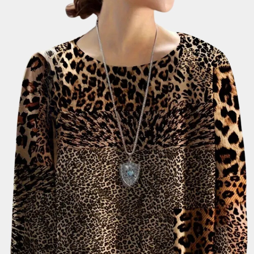 Leopardenmuster Langarmshirt für ultimativen Stil und Komfort