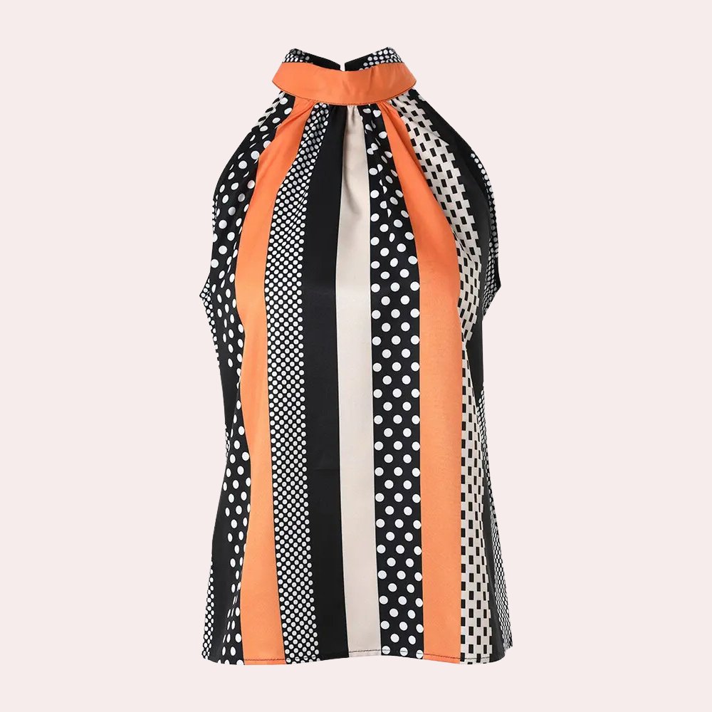 Schickes gemustertes Crop-Top für mühelose Sommer-Outfits
