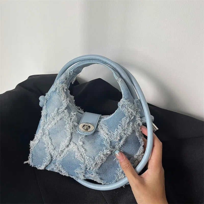 Trendige Denim-Handtasche – Stylisch & Vielseitig