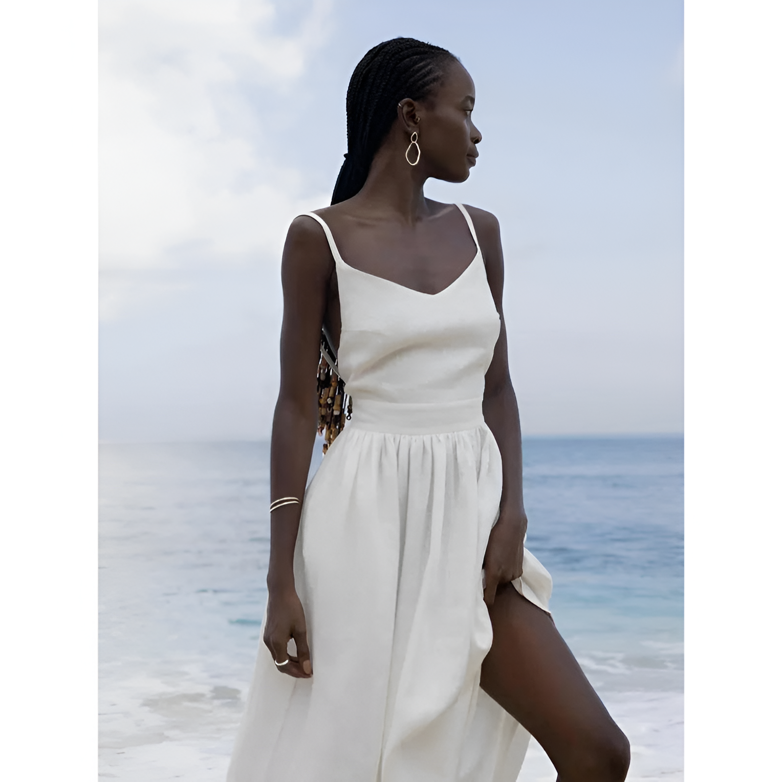 Strandkleid für Damen – Atmungsaktiver Stoff – Retro-Design – Bequeme Passform