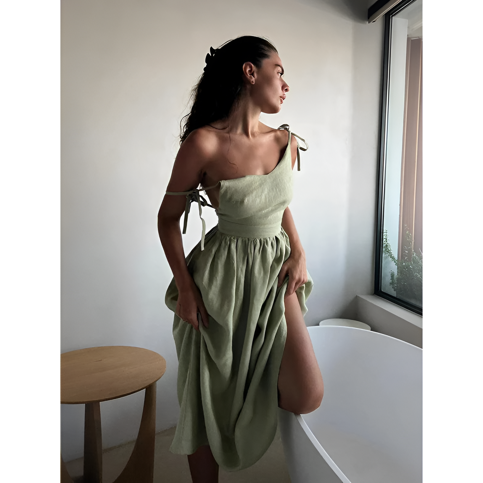 Strandkleid für Damen – Atmungsaktiver Stoff – Retro-Design – Bequeme Passform