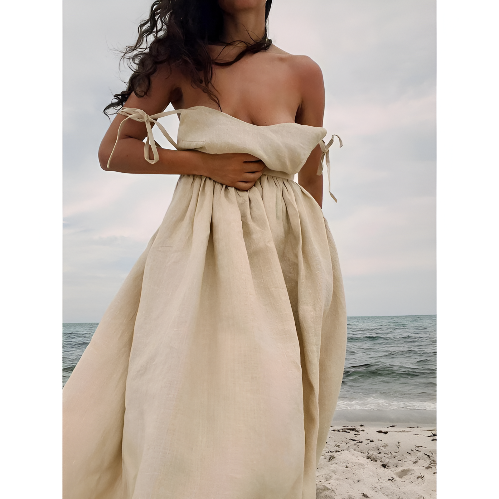 Strandkleid für Damen – Atmungsaktiver Stoff – Retro-Design – Bequeme Passform