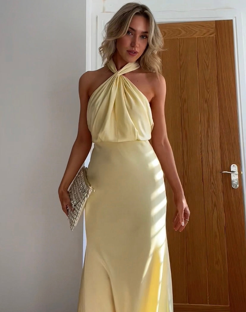 Maxikleid für Damen – weiche Textur – elegante Details – bequeme Passform