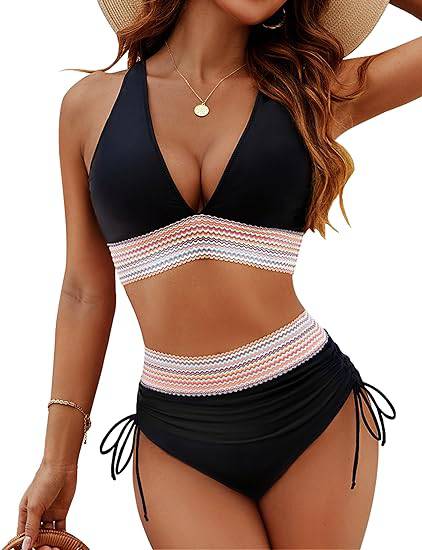 Damen-Bikini – Hoch geschnittene Taille – Bequeme Passform – Moderner Look
