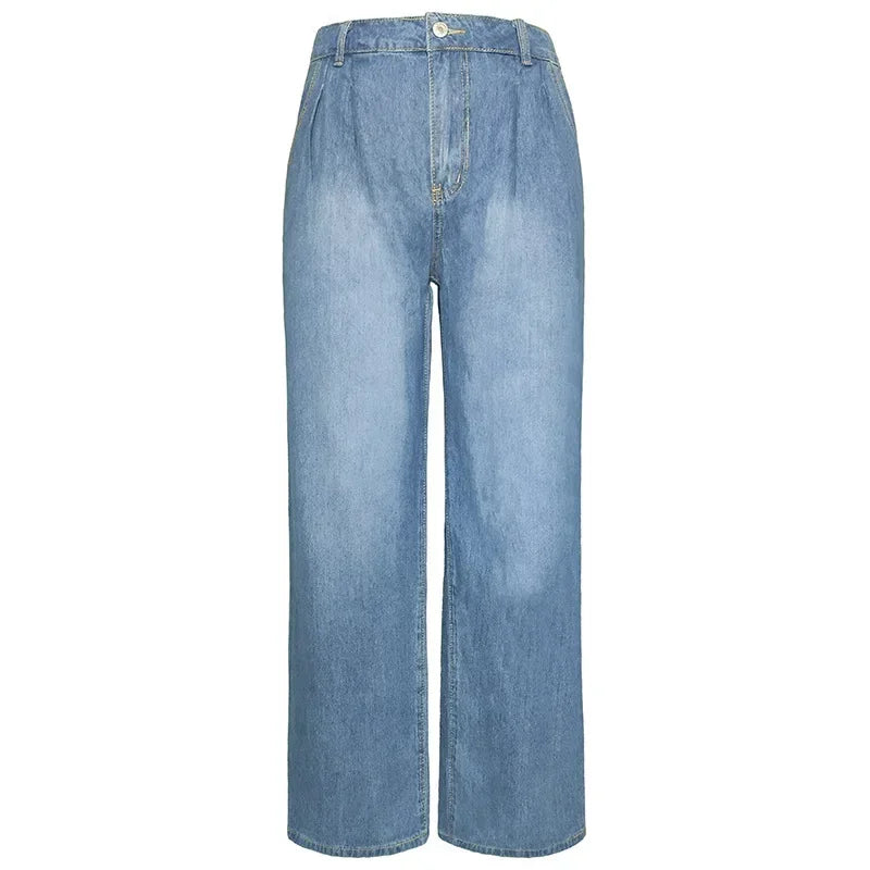 Baggy-Jeans für Damen – Stretch-Denim – lockere Passform – lässiger Look