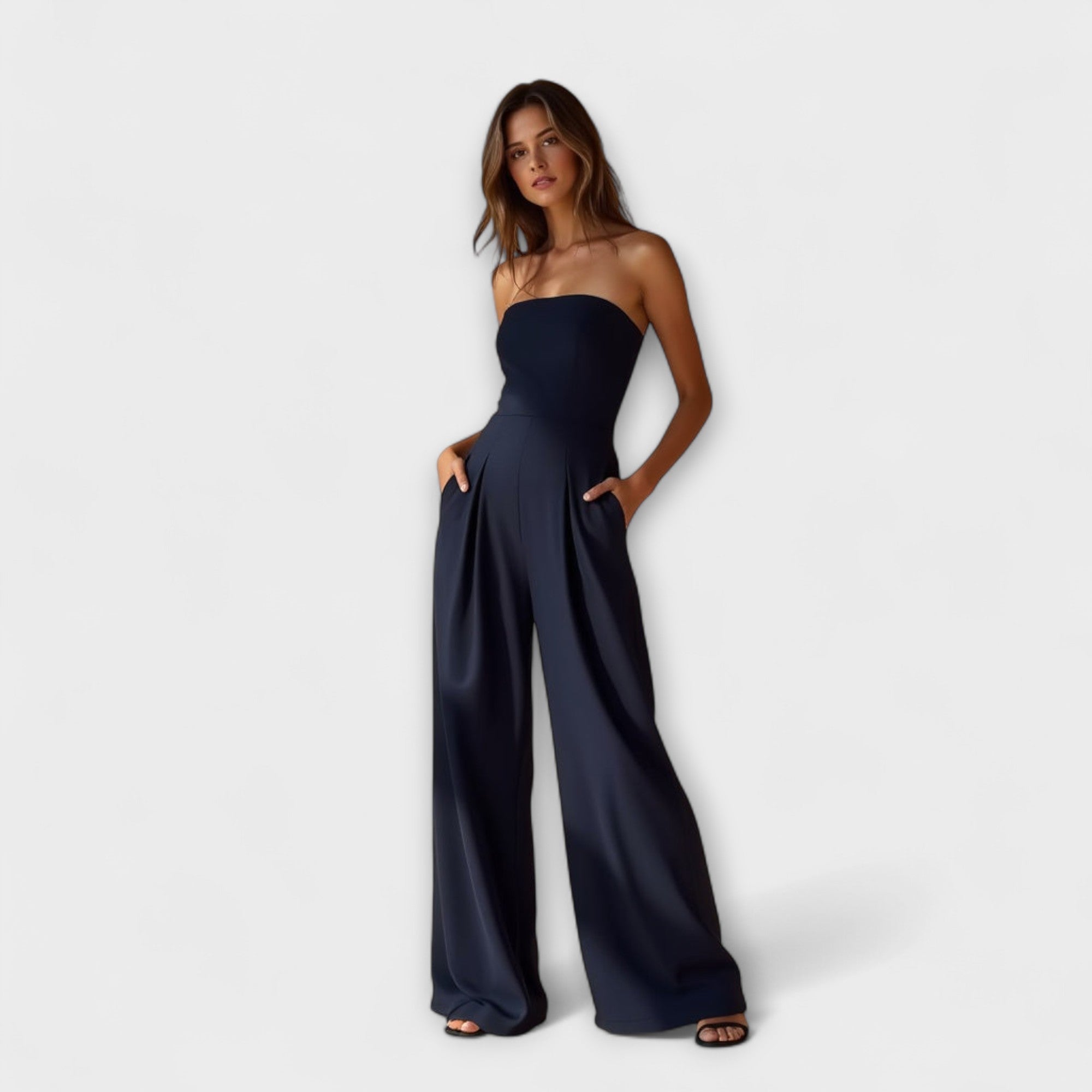Damen Jumpsuit - trägerloses Design - Slim Fit - weiches Material