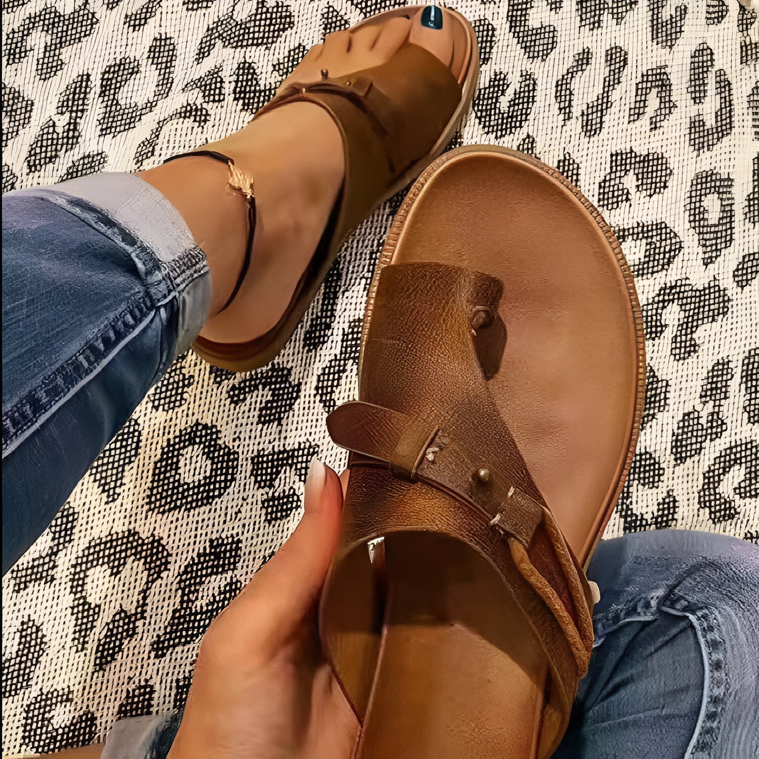 Sommersandalen für Frauen - Bequeme Passform - Verstellbare Gurte - Leichtes Gewicht
