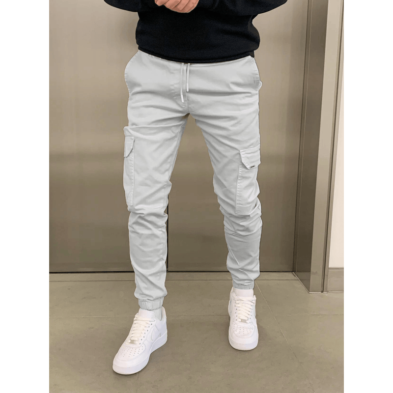 Jogginghose für Herren – Cargo-Stil – Atmungsaktives Material – Verstellbare Passform