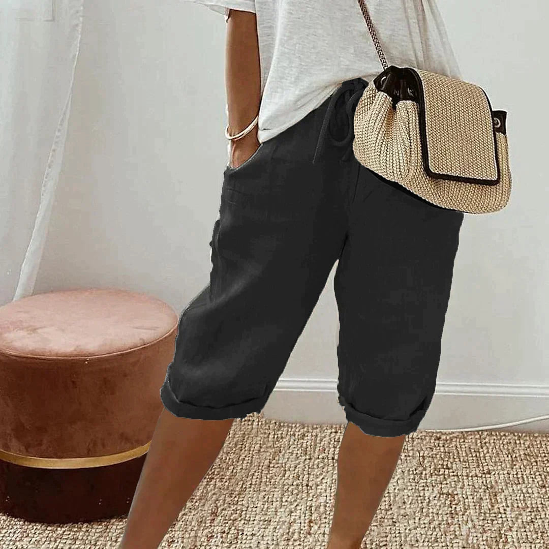 Damen-Shorts – Elastischer Bund – Bequeme Passform – Leichtes Tragegefühl