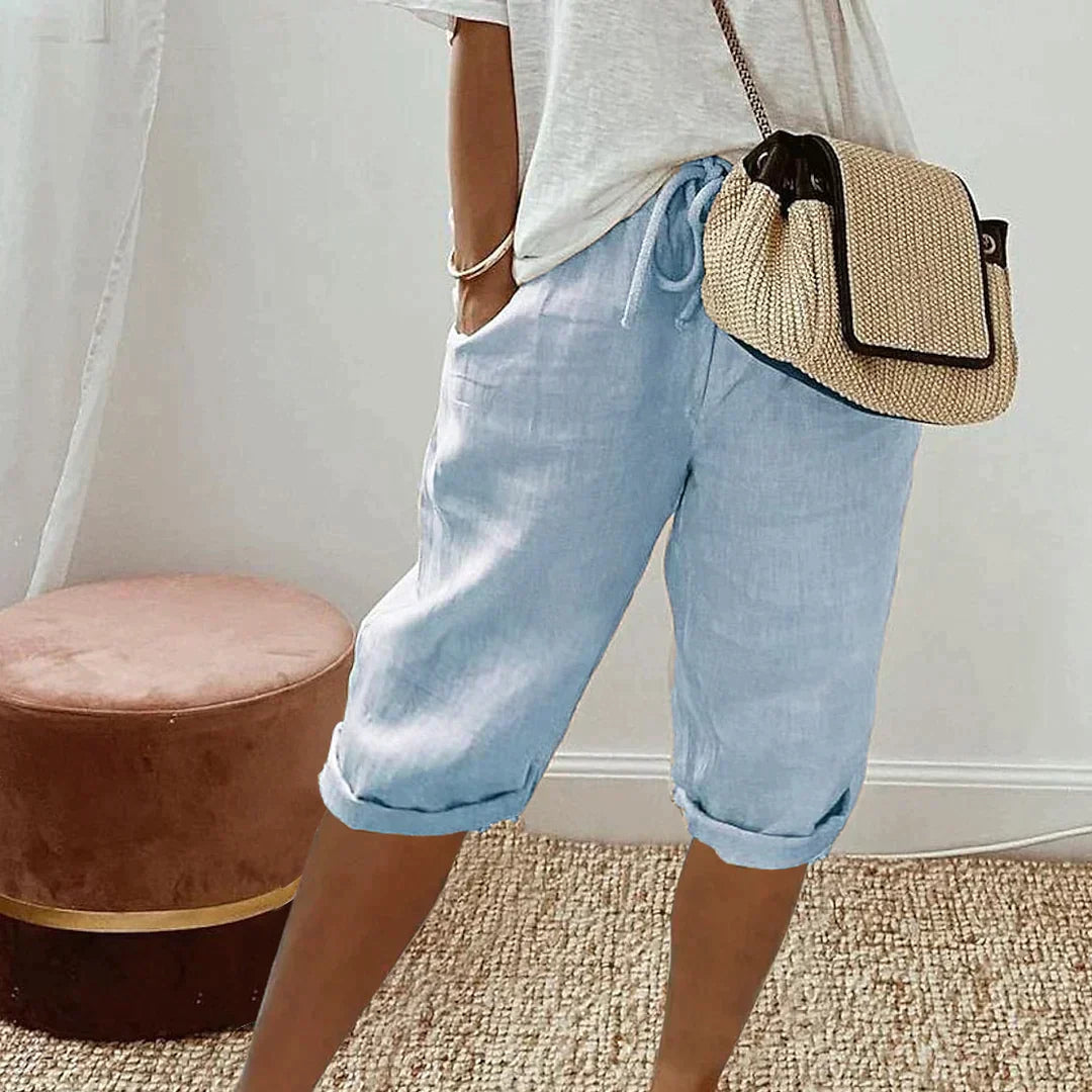 Damen-Shorts – Elastischer Bund – Bequeme Passform – Leichtes Tragegefühl