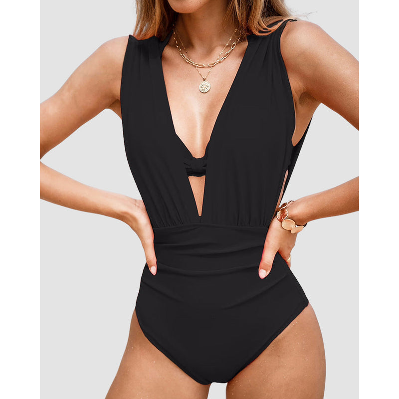 Luxuriöser Damen-Badeanzug – Bauchbedeckend – Stilvolle Silhouette – Weicher Stoff