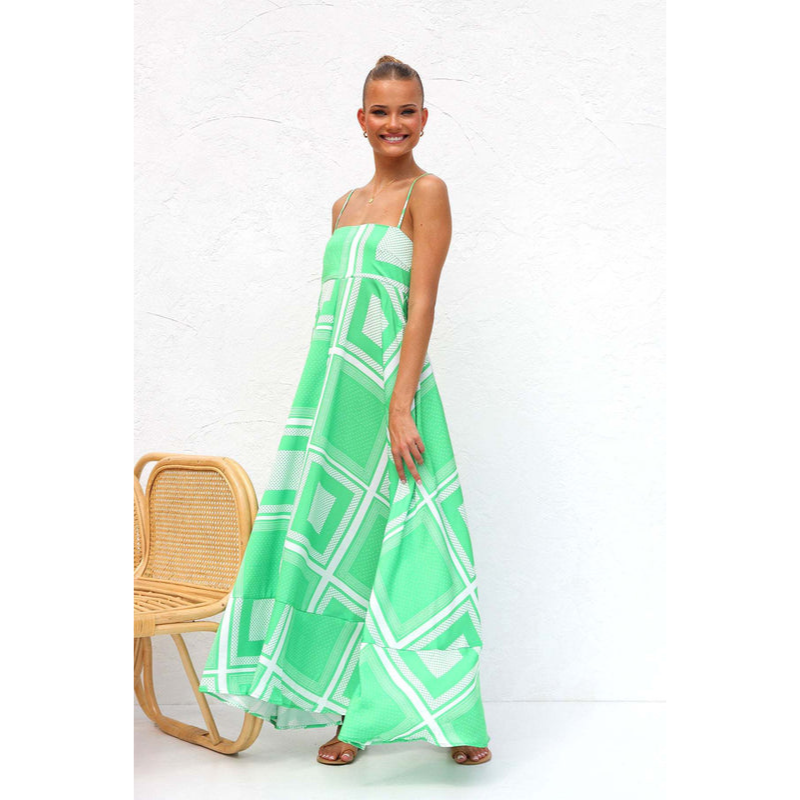 Maxikleid für Damen – Feine Träger – Bequeme Passform – Luftiges Tragegefühl