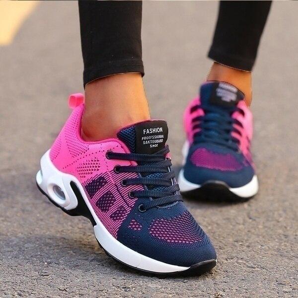 Orthopädische Sneakers für Damen – 4 cm Absatz – Linderung bei Fußschmerzen – Atmungsaktives Material