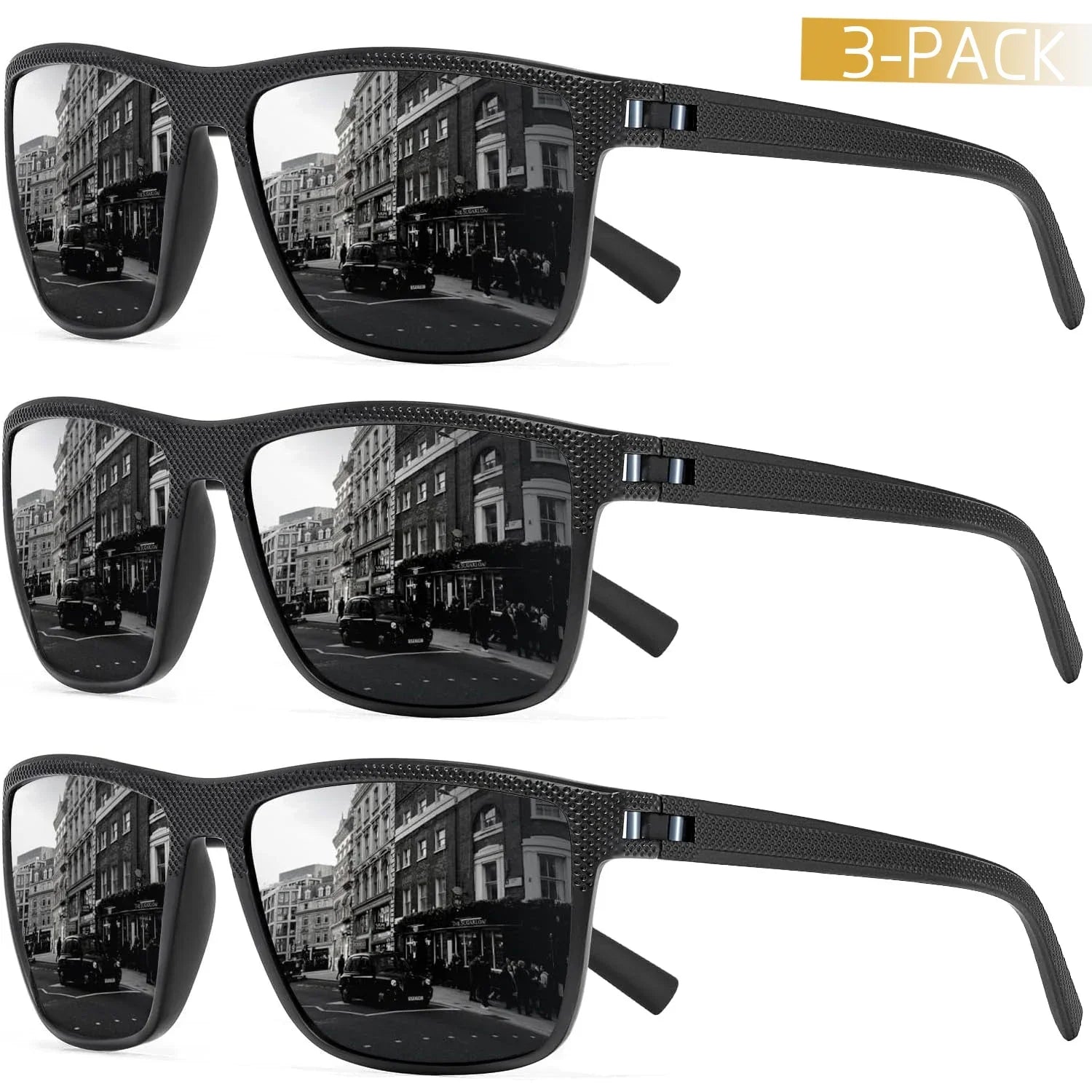 Unisex Sonnenbrille - Polarisierte Brille - UV400 - Schutz von 3 Teilen