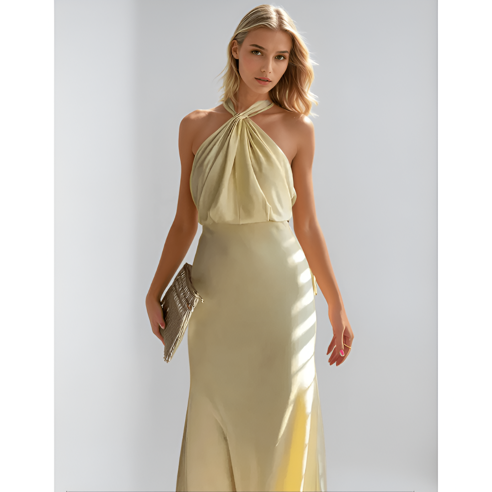 Maxikleid für Damen – weiche Textur – elegante Details – bequeme Passform