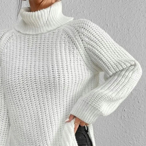 Chunky Turtleneck | Bequemer Strickpullover für Frauen