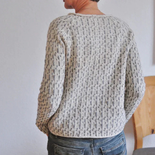 Damen Strickpullover | Rundhalsausschnitt, lange Ärmel, weiche Wollmischung, warm