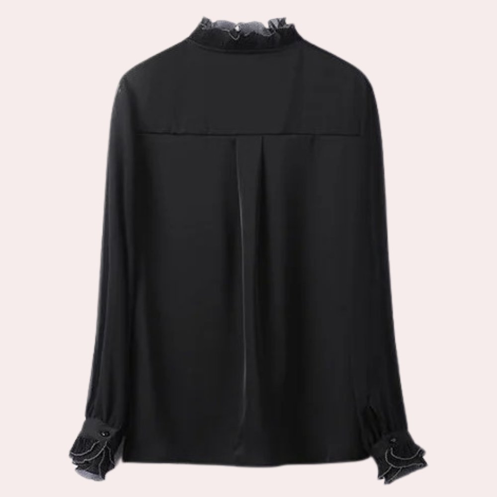 Elegante Bluse mit Rüschensaum für mühelosen Stil